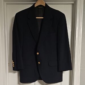 Classic Navy Blazer with Gold Buttons
